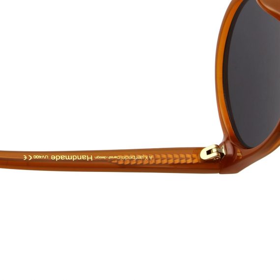 A.Kjaerbede zonnebril model MARVIN oker geel met grijze glazen AKsunnies bril sunglasses