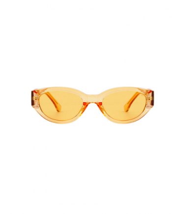 A.Kjaerbede zonnebril model WINNIE kleur geel met licht gele glazen AKsunnies bril sunglasses
