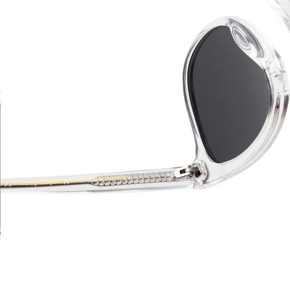 unisex Akjaerbede BATE zonnebril kleur transparant met grijze glazen AKsunnies bril