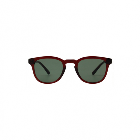 A.Kjaerbede zonnebril model BATE bruin transparant met groene glazen AKsunnies bril