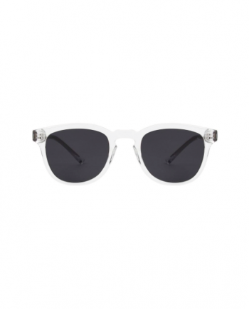 A.Kjaerbede zonnebril model BATE kristal transparant met grijze glazen AKsunnies bril sunglasses