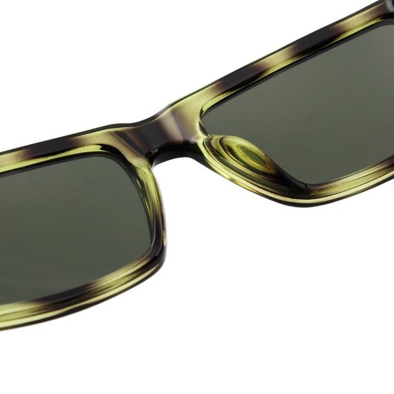 A.Kjaerbede zonnebril model CLAY kleur groen gevlekt met groene glazen AKsunnies bril