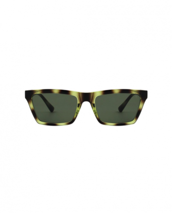 A.Kjaerbede zonnebril model CLAY groen gevlekt met groene glazen AKsunnies bril sunglasses