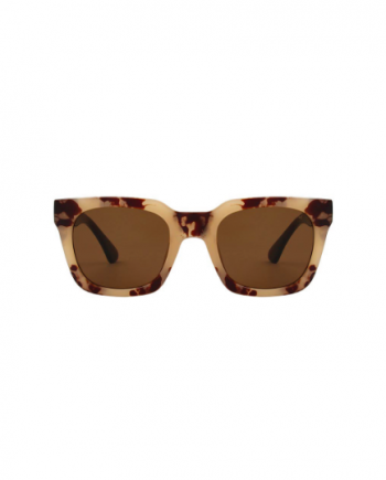 A.Kjaerbede zonnebril model NANCY kleur hoorn bruin gevlekt met grijze glazen AKsunnies bril