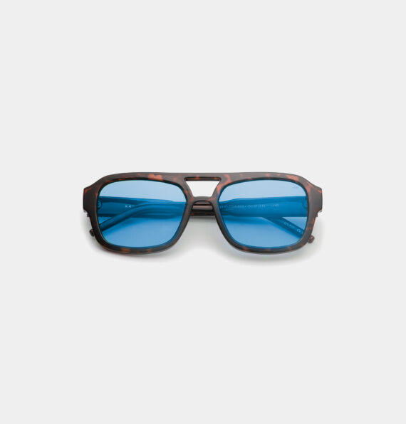 A.Kjaerbede zonnebril model KAYA kleur tortoise met blauwe glazen AKsunnies bril sunglasses eyewear