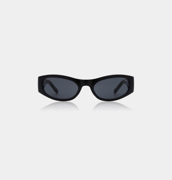 A.Kjaerbede zonnebril model GUST kleur ZWART met GRIJZE glazen AKsunnies bril sunglasses eyewear