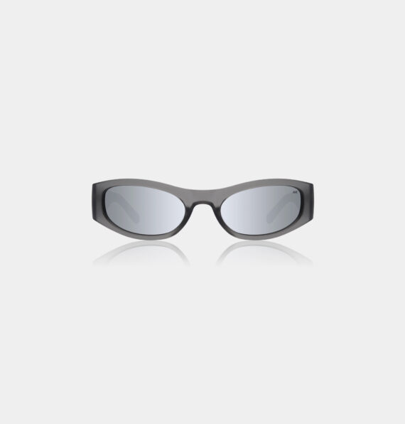 A.Kjaerbede zonnebril model GUST kleur GRIJS met SPIEGEL glazen AKsunnies bril sunglasses eyewear