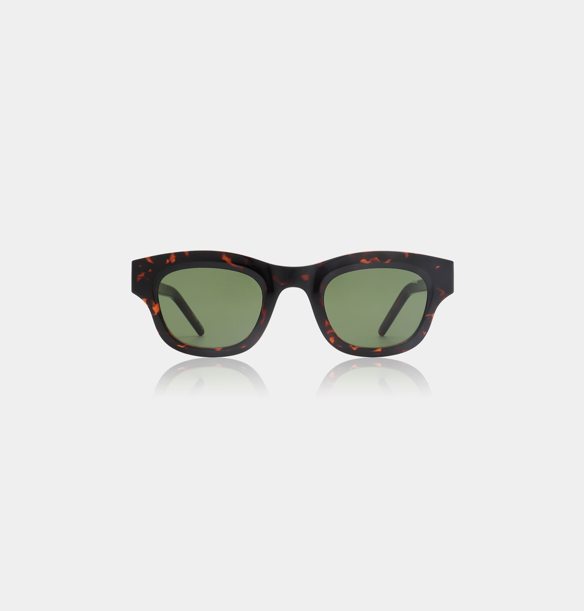 A.Kjaerbede zonnebril model LANE kleur tortoise met groene glazen AKsunnies bril sunglasses eyewear