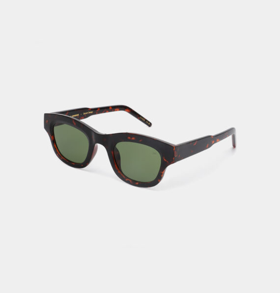 A.Kjaerbede zonnebril model LANE kleur tortoise met groene glazen AKsunnies bril sunglasses eyewear