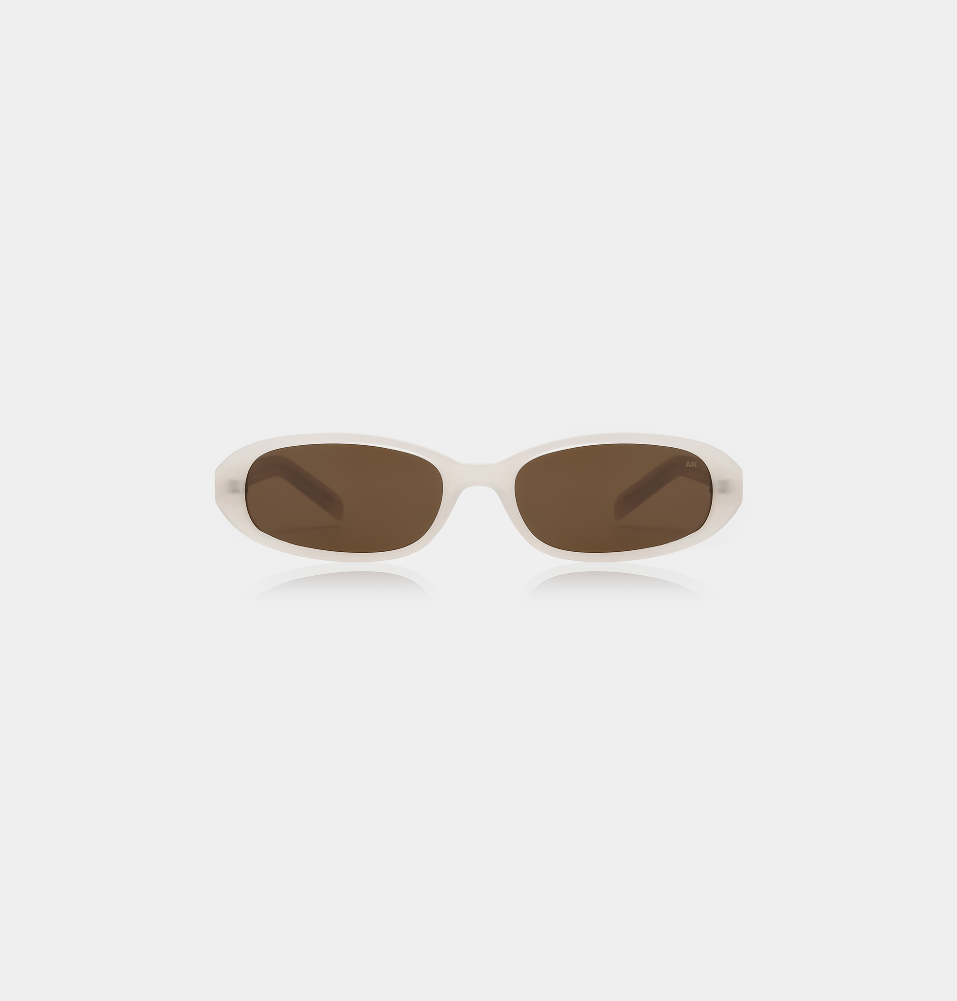 A.Kjaerbede zonnebril model MACY kleur wit met bronze glazen AKsunnies bril sunglasses eyewear