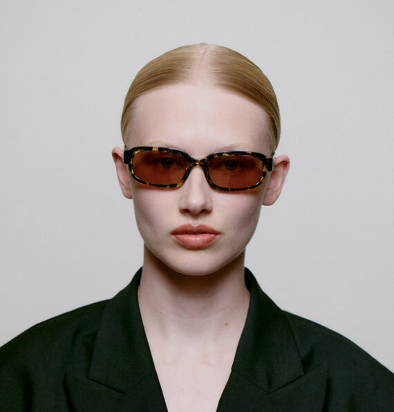 A.Kjaerbede zonnebril model WILL zwart geel met bronze glazen AKsunnies bril sunglasses eyewear