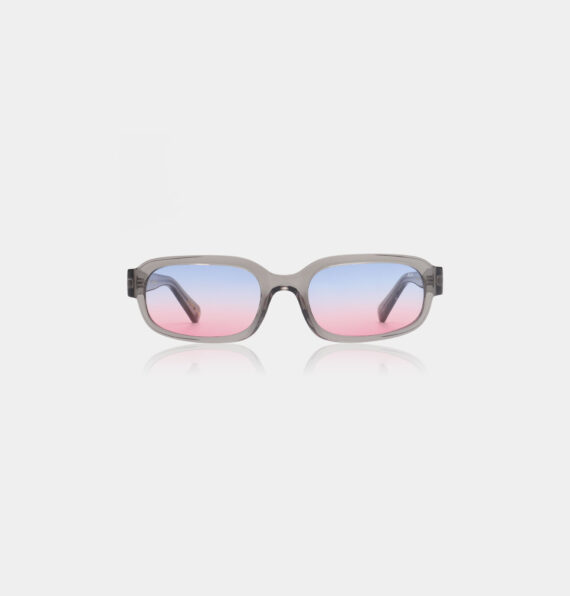 A.Kjaerbede zonnebril model WILL Grijs blauw rode glazen AKsunnies bril