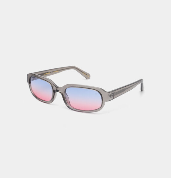 A.Kjaerbede zonnebril model WILL Grijs blauw rode glazen AKsunnies bril sunglasses