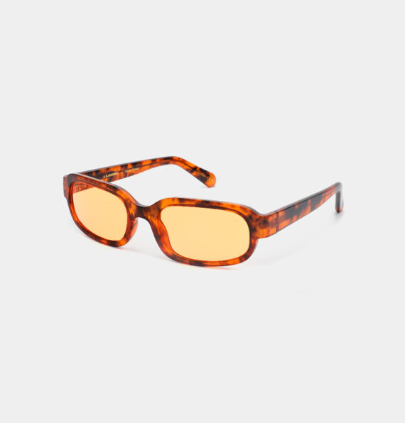 A.Kjaerbede zonnebril model WILL Havana met gele glazen AKsunnies bril sunglasses