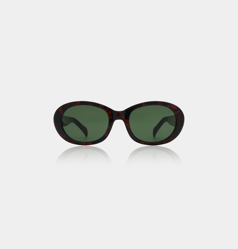 A.Kjaerbede zonnebril model ANMA kleur tortoise met groene glazen AKsunnies bril sunglasses eyewear